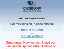 Tablet Screenshot of mycashflowmgr.net